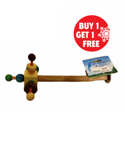 Parrot-Supplies Twirler Perch Spinning Bird Toy - BOGOF